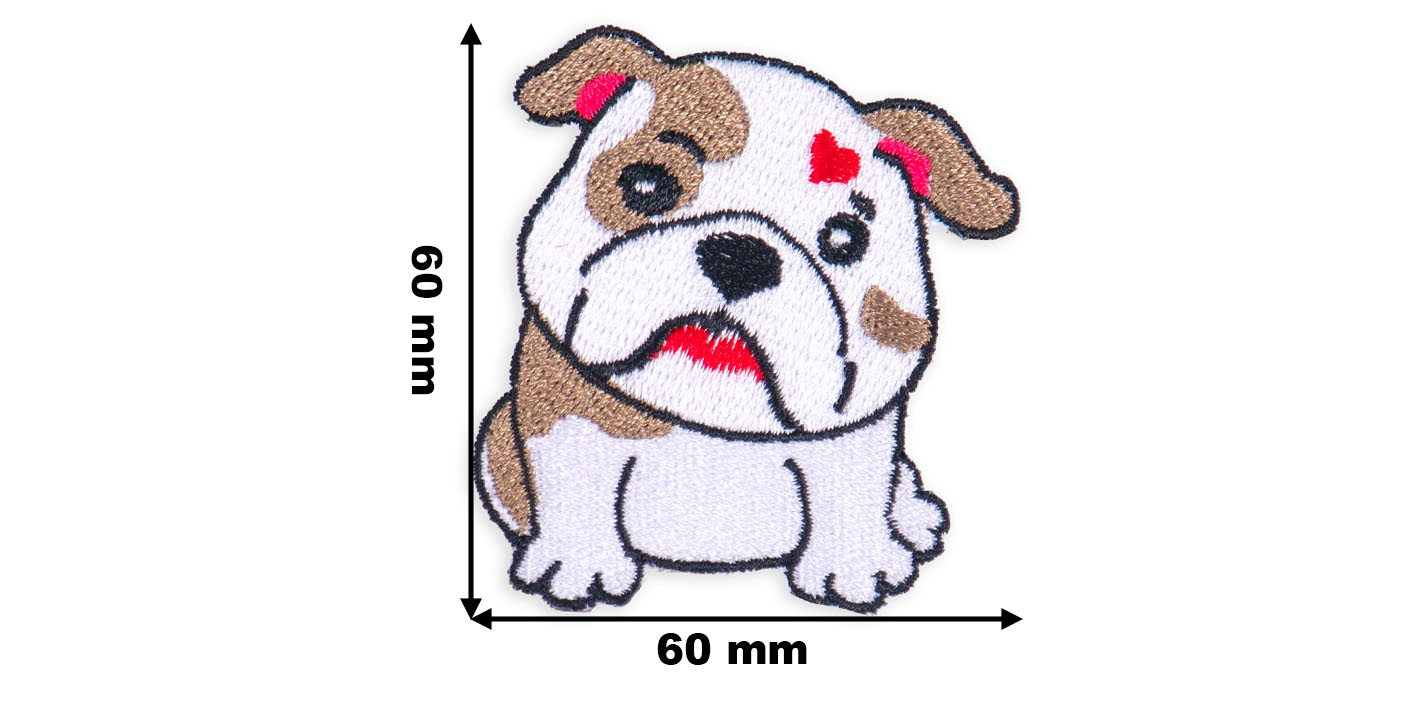 Naszywka naprasowanka bulldog angielski